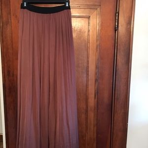 Anthropologie Mauve Maxi Skirt